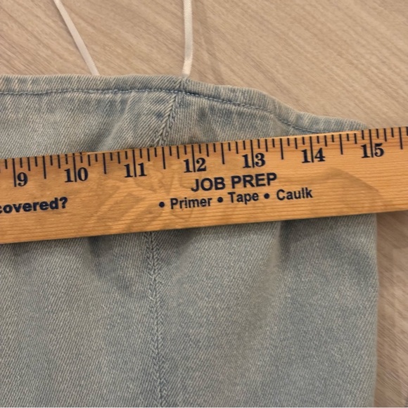 Amanda Uprichard Fae Denim Strapless Mini Dress size S - Picture 14 of 16